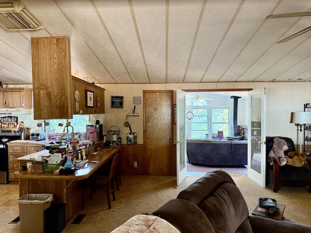 11941 Atkins Rd, Whitmore, CA 96096 - living area with a ceiling fan