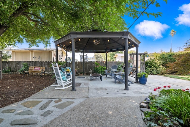 24470 Oklahoma Ave, Red Bluff, CA 96080 - view of patio / terrace featuring a gazebo