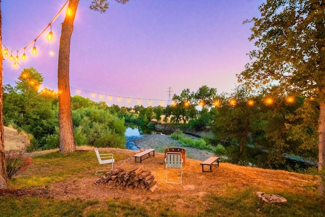 23795 Deer Canyon Rd, Millville, CA 96062 - view of yard at dusk