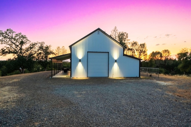 23795 Deer Canyon Rd, Millville, CA 96062 - garage with a garage and gravel driveway