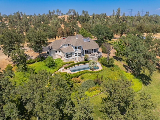 23795 Deer Canyon Rd, Millville, CA 96062 - view from above of property featuring a pool area