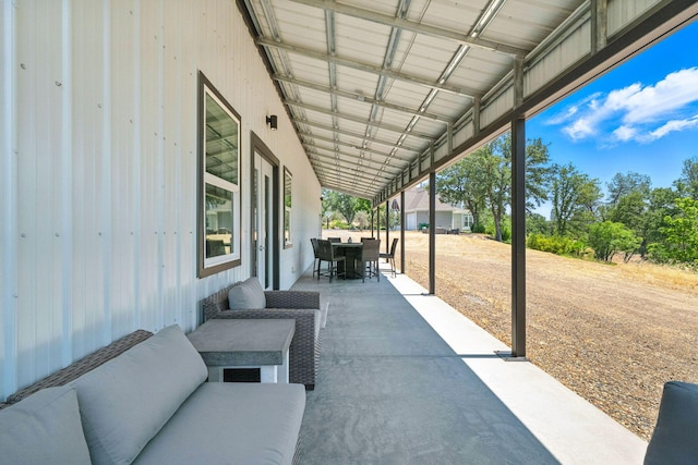 23795 Deer Canyon Rd, Millville, CA 96062 - view of patio / terrace featuring outdoor dining space and an outdoor living space