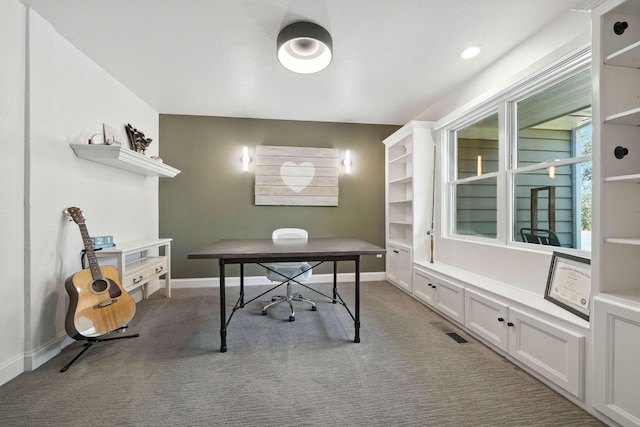23795 Deer Canyon Rd, Millville, CA 96062 - home office featuring carpet floors and baseboards