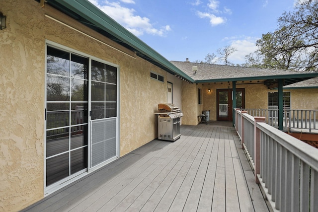 12526 Glide Way, Redding, CA 96003 - wooden terrace with grilling area