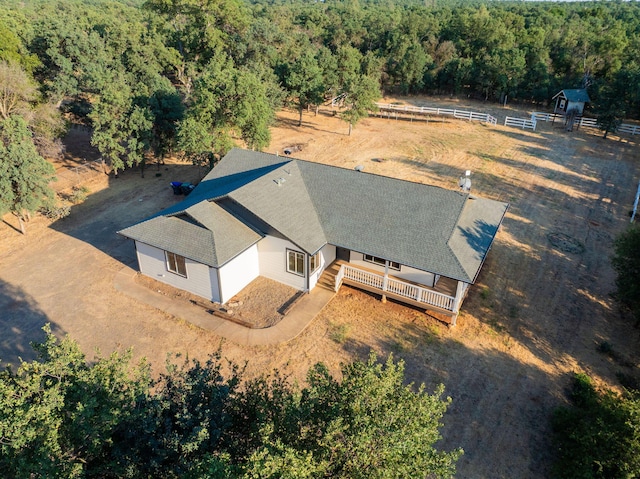 18435 Danielle Way, Cottonwood, CA 96022 - aerial view of property and surrounding area with a forest