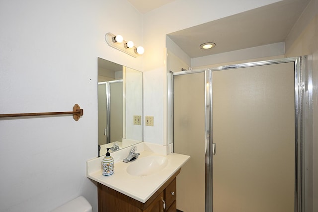 210 Sherman St, Yreka, CA 96097 - full bath featuring vanity and a stall shower