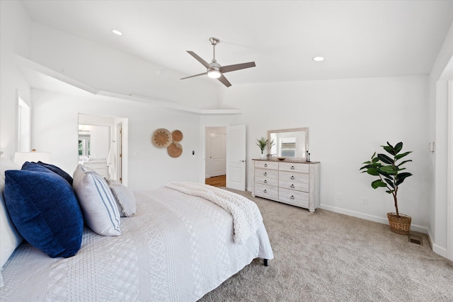 2949 Felstet Ln, Redding, CA 96001 - bedroom with carpet floors and a ceiling fan