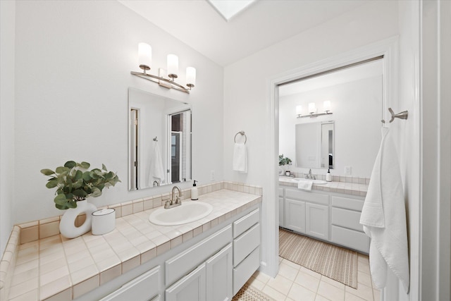 2949 Felstet Ln, Redding, CA 96001 - bathroom with vanity and tile patterned flooring