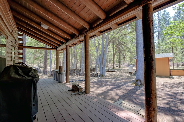 27401 Goodman Rd, Fall River Mills, CA 96028 - deck with grilling area