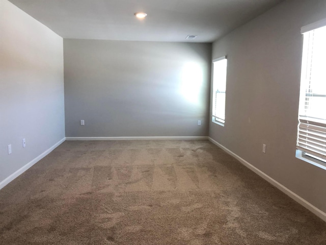 view of carpeted empty room