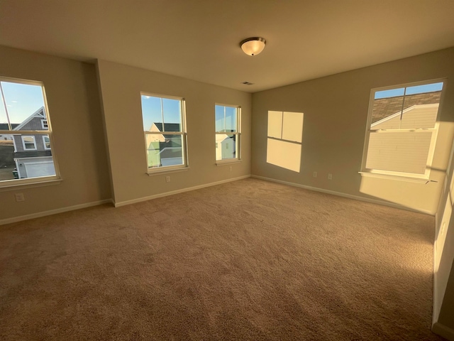 view of carpeted empty room