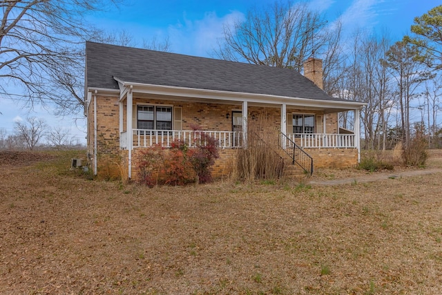 view of front of house with covered porch