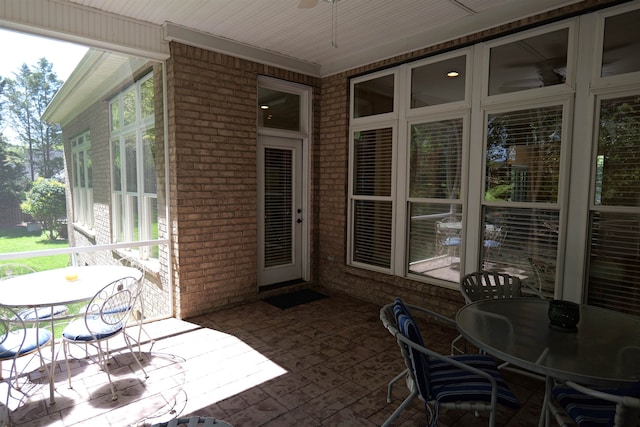 view of patio / terrace featuring outdoor dining area