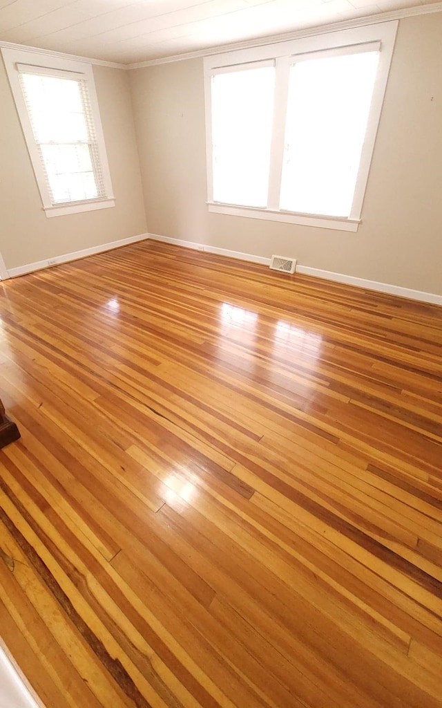 unfurnished room featuring wood-type flooring