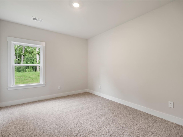 view of carpeted empty room