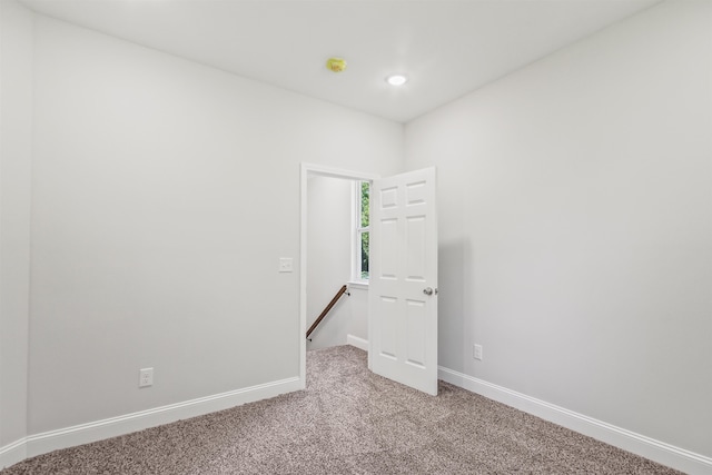 view of carpeted empty room