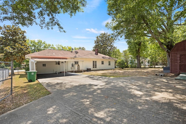 back of property featuring a patio