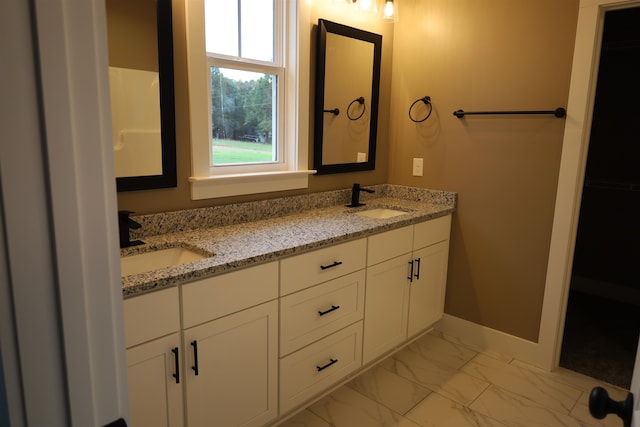 bathroom featuring vanity