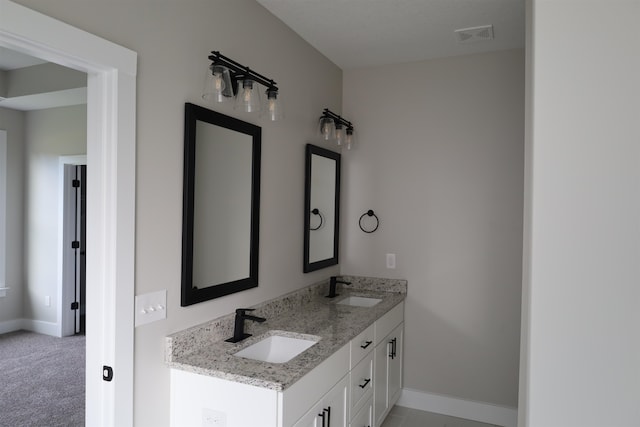 bathroom featuring vanity