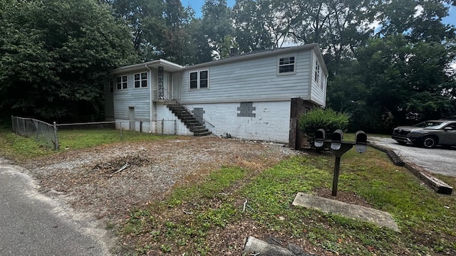 view of front of home