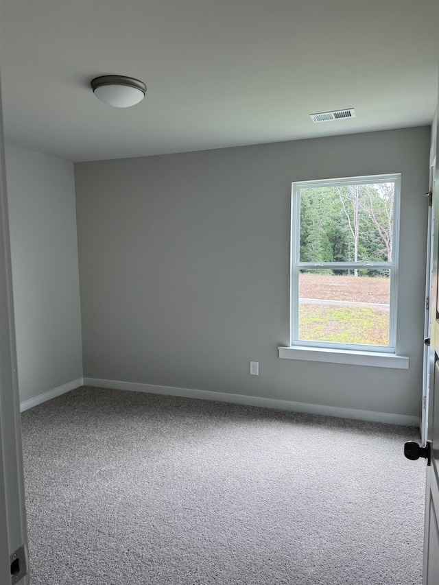 view of carpeted empty room