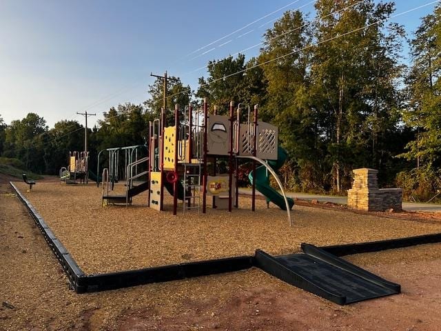 view of jungle gym