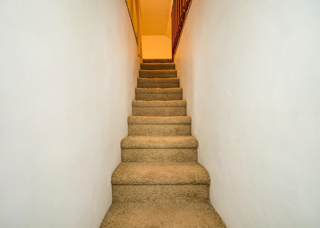 view of stairway