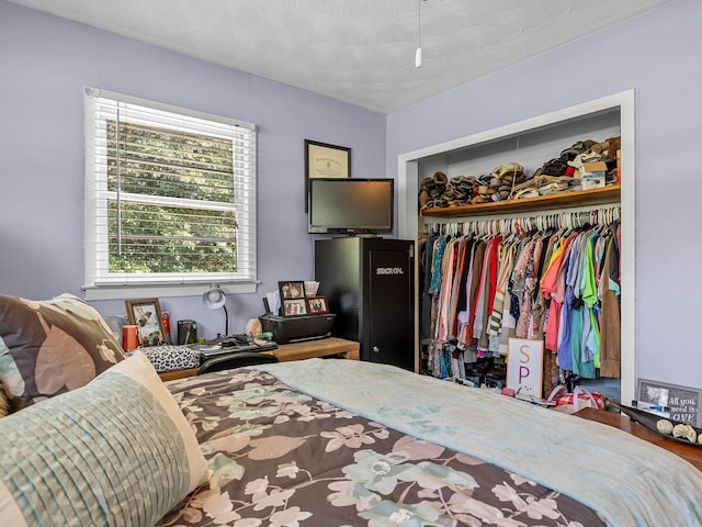 bedroom with a closet