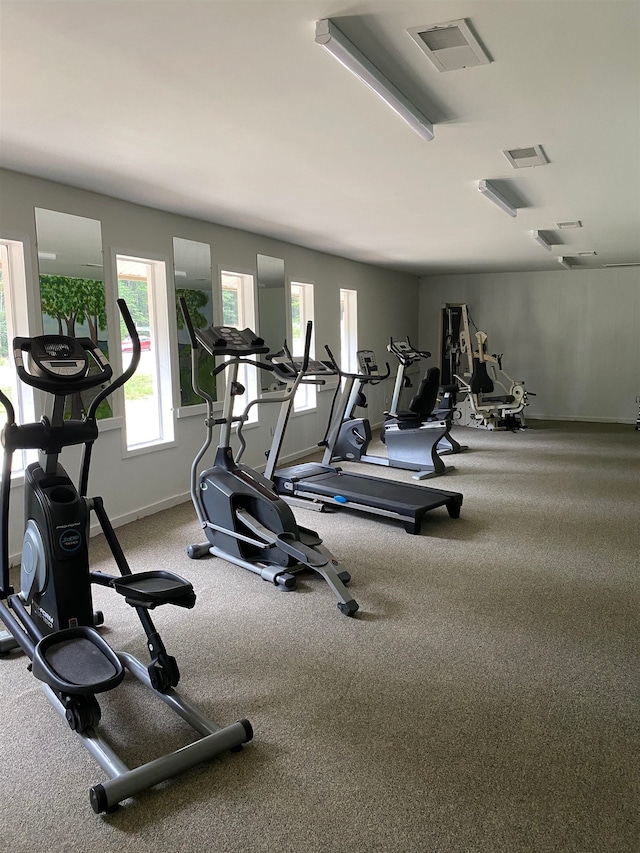 view of exercise room