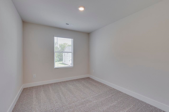 view of carpeted empty room