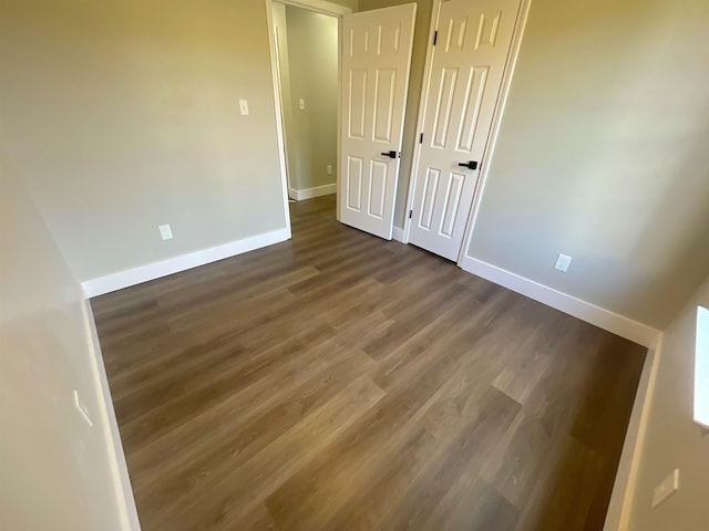 interior space featuring dark hardwood / wood-style flooring