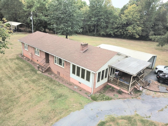 birds eye view of property