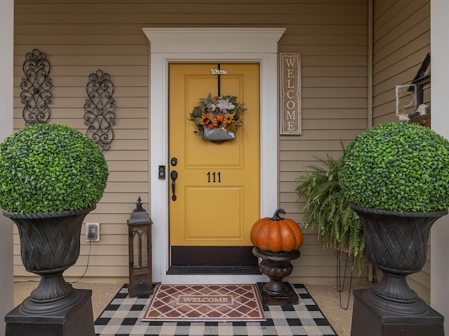 view of entrance to property