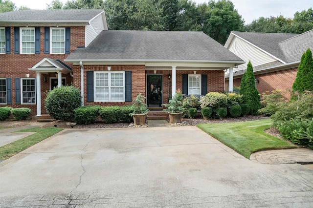 view of front of home featuring covered porch