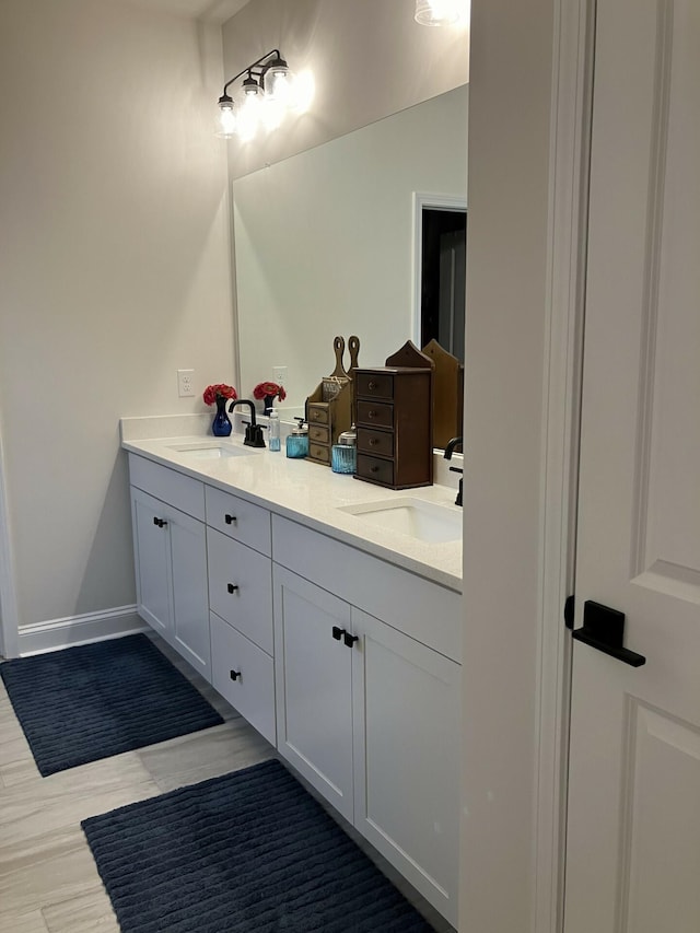 bathroom featuring vanity