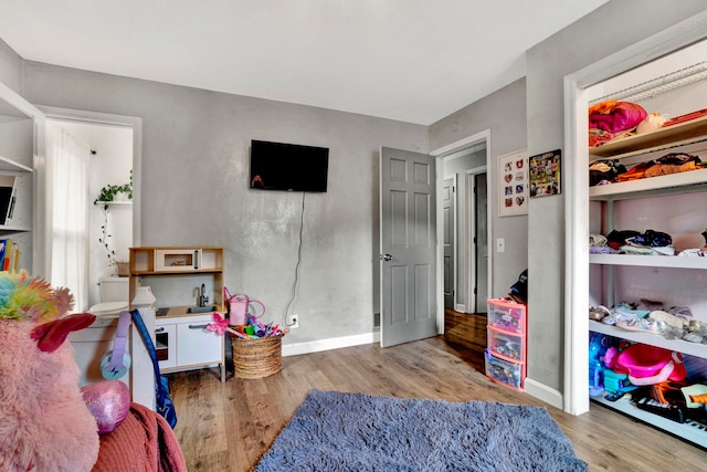 interior space featuring light hardwood / wood-style floors