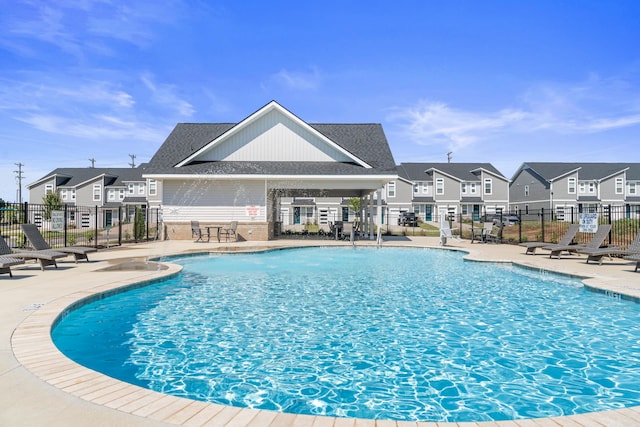 view of pool with a patio