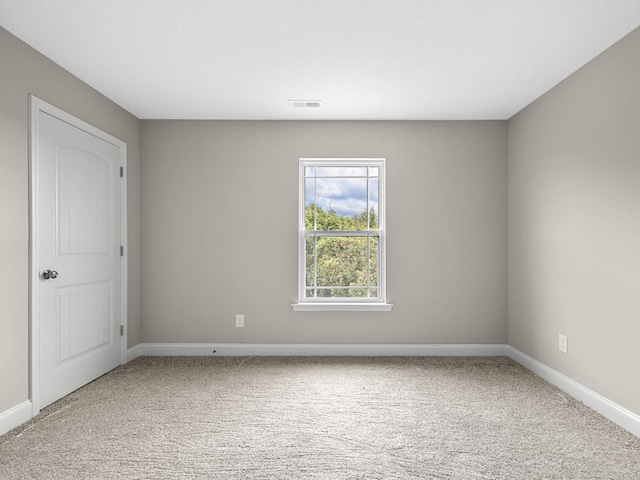 view of carpeted empty room