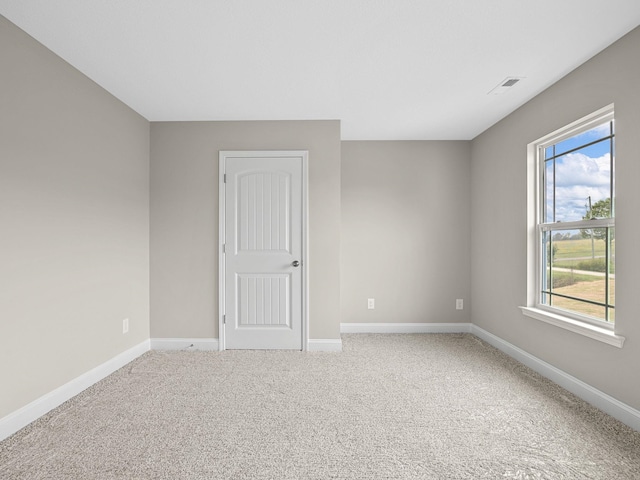 view of carpeted empty room