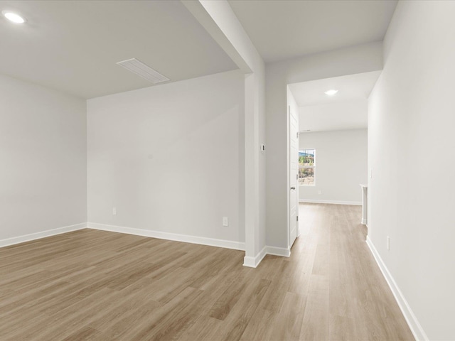 interior space featuring light hardwood / wood-style flooring