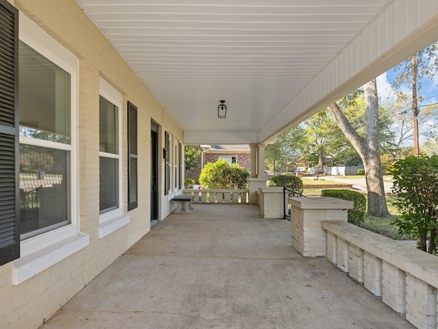 view of patio / terrace featuring a porch