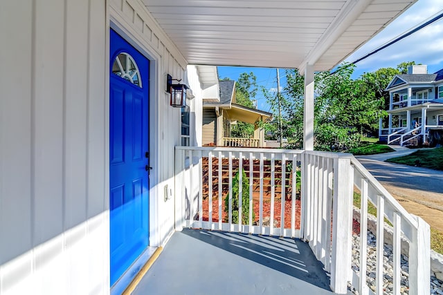 balcony with covered porch