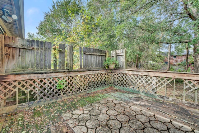 view of wooden terrace