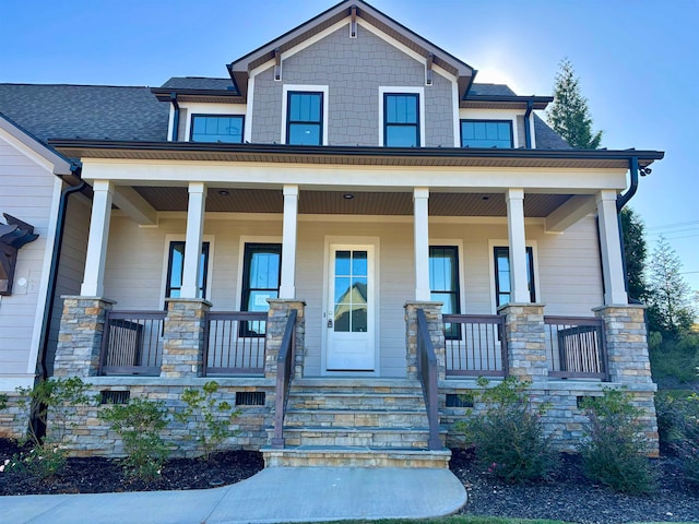 craftsman-style house featuring a porch