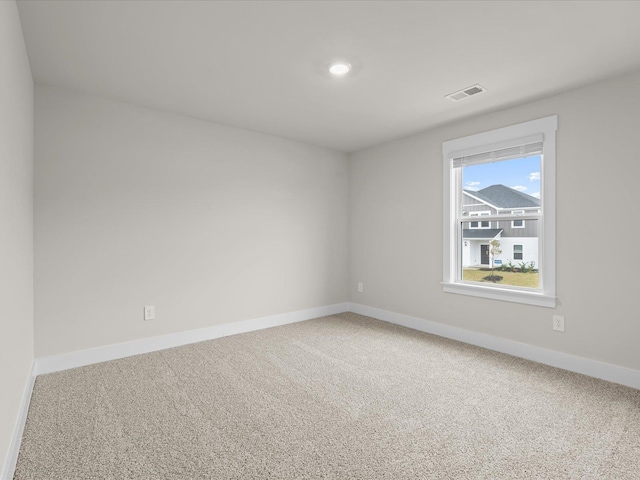 view of carpeted empty room