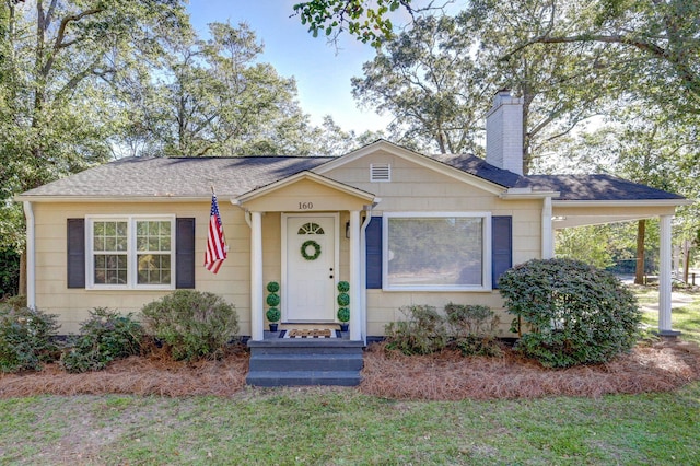 view of front of home