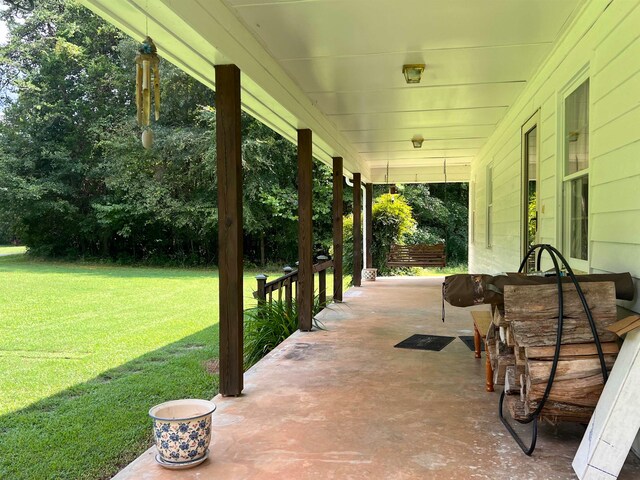 view of patio with covered porch