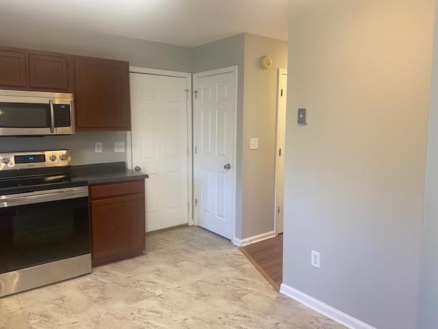 kitchen featuring appliances with stainless steel finishes