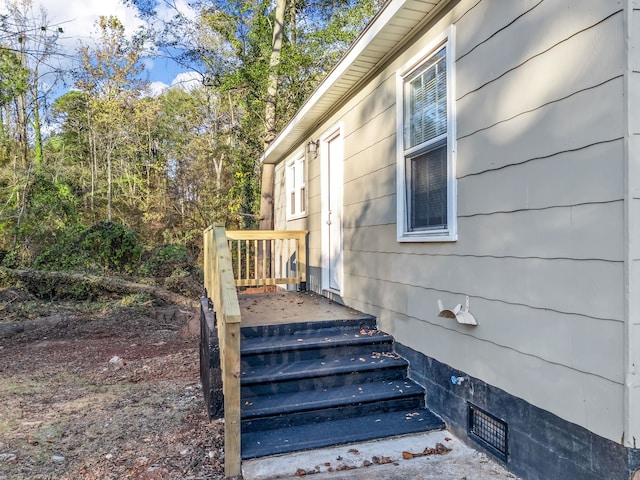 view of stairs