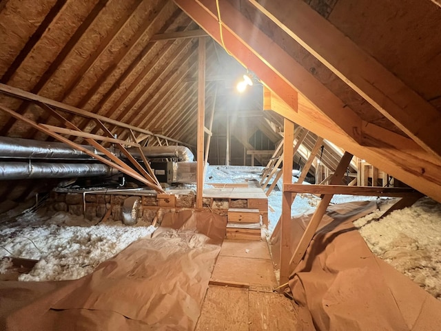 view of attic